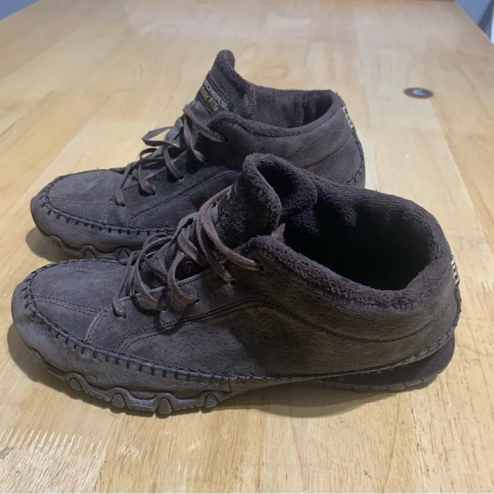 Skechers Relaxed Fit 49013 Chukka Boot Totem Suede Women's Size 10 Brown